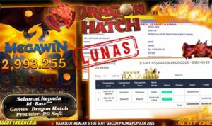 baw*** meraih 3 juta dari dragon hatch di rajaslot