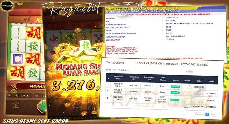 kemenangan mahjong ways 2 rajaslot 17 mei 2025