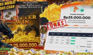 Kemenangan Mahjong Wins 3 rajaslot 24 mei 2025