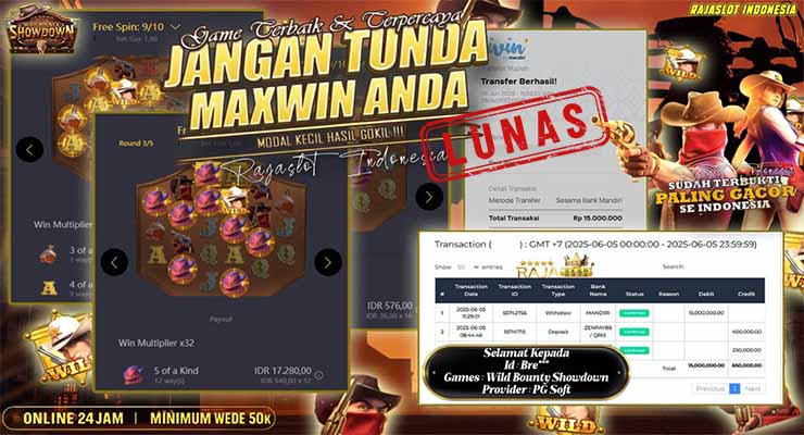 kemenangan 17 juta dari wild bounty showdown di rajaslot