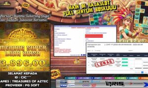 kemenangan member cic 3 juta dari treasures of aztec di rajaslot