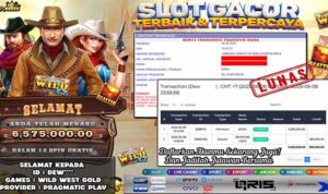 member dew mendapat kemenangan 6 juta dari Wild West Gold di rajaslot