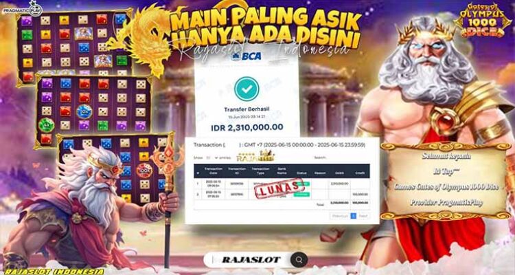 member tap menang 2 juta dari slot gates of olympus 1000 dice di rajaslot