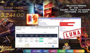 menang 3 juta dari ninja vs samurai di rajaslot 05 juni 2025