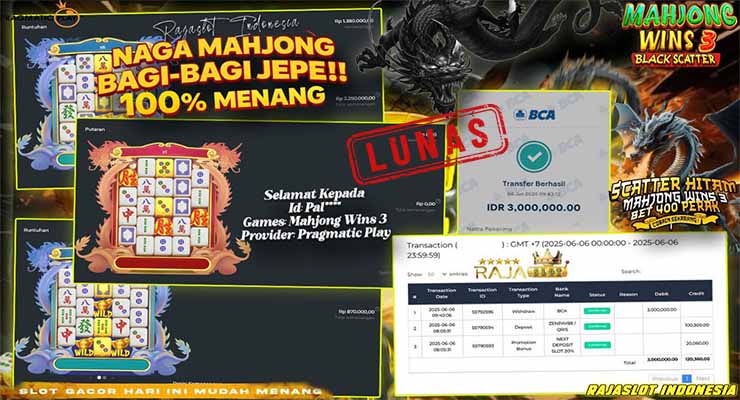 pal*** meraih kemenangan 3 juta dari mahjong wins 3 di rajaslot